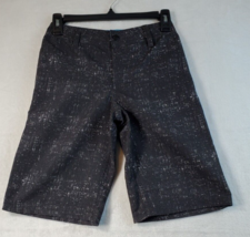 HAWK Shorts Youth Size 10 Black 100% Polyester Pockets Casual Pull On Be... - $15.72