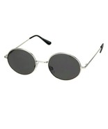 Round Oval Metal Frame Sunglasses Unisex Fashion Spring Hinge UV 400 - $202.76 MXN+