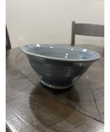 WVU Hand Thrown Studio Art Pottery Bowl Blue West Virginia University St... - $19.79