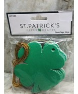 Saint Patrick LEAF CLOVER SHAMROCK Tags 24 Pc - $225.34 MXN