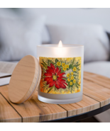 Pink Wick Frosted Candle, Tulip, Buttercups, Fern, Natural Coconut Soy Wax - $25.90