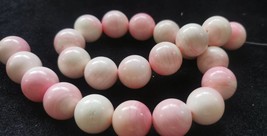 Large Genuine  pink conch jewelry round ball queen shell beads 4mm 6mm 8mm 10mm  - $7.80