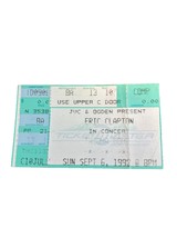 1992 ERIC CLAPTON 9/6 SEATTLE CONCERT TICKET STUB CREAM DEREK AND THE DO... - $8.00