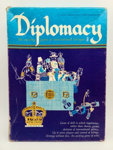 Primary image for Rare Vtg Avalon Hill Diplomacy Board Game 99% Complete 1981 READ