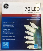 GE StayBright 70 LED Miniature LIGHTS New Holiday OUTDOOR Decoration - $49.00