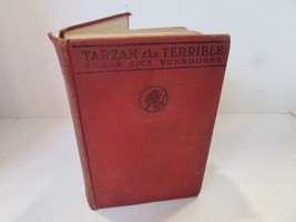 TARZAN THE TERRIBLE BY EDGAR RICE BURROUGHS HC BOOK 1921 GROSSET DUNLAP - $20.29 CAD
