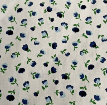 Vintage Tommy Hilfiger Pillow Case White  Blue Flowers Floral Standard 20x30&quot; - £10.10 GBP