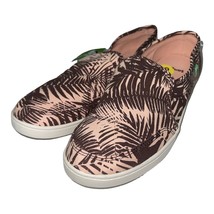 Sanuk Shoes Womens Brown Peach Palm Leaf Slip On Comfort Lightweight Pai... - £49.24 GBP