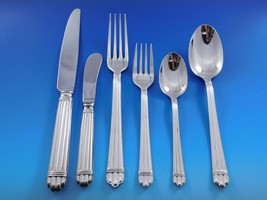 Aria by Christofle France Sterling Silver Flatware Service 12 Set 79 pcs... - £9,383.19 GBP