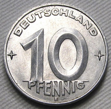 1952-E Germany-East 10 Pfennig CH AU Coin AE579 - £165.41 GBP