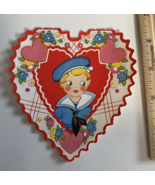 Vintage Valentine Sailor Boy Heart shaped - £18.26 GBP