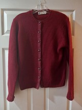 Vintage Aston Shetland Wool Button Up Sweater Women - £27.93 GBP