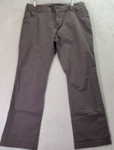 Columbia Pants Womens Size 14 Brown Cotton Flat Front Bootcut Leg Pocket... - £16.08 GBP