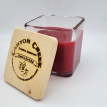 NEW Canyon Creek Candle Company 14oz Cube jar POMEGRANATE scented Hand-poured - £22.00 GBP
