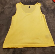 WOMENS YELLOW TOMMY HILFIGER SHIRT - SIZE LARGE - $25.00