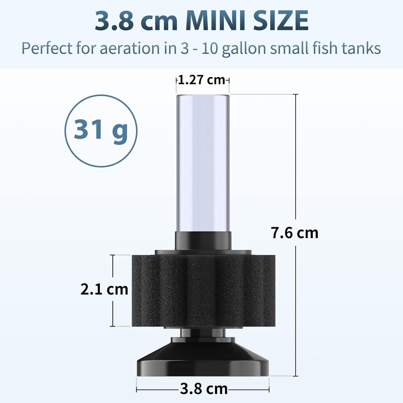 Pawfly Aquarium Air Pump with Nano Bio Sponge Filter Kit Air Control Valve Airli Item image 5