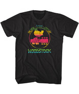 Woodstock Men&#39;s T-Shirt Rainbow Peace Love &amp; Music Bird on a Guitar - £21.91 GBP+