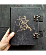 Plague doctor junk journal handmade Gothic grimoire Aged medicine book f... - $174.81 CAD