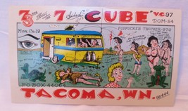 RARE CB Ham Radio QSL Post Card by Viking #705 late 60&#39;s early 70&#39;s Cube - £3.97 GBP