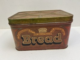 Vintage Mid Century Modern BREAD BOX Chein kitchen tin metal retro hippie 70s - £15.79 GBP