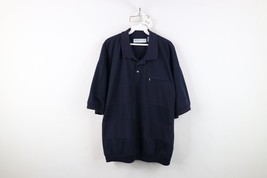 Vintage 90s Streetwear Mens XL Faded Striped Heavyweight Pullover Polo S... - $49.45
