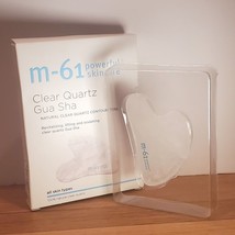 m-61 Powerful Skincare Clear Quartz Gua Sha BOXED - $19.79