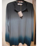 Women&#39;s Winter one ply Berkley Cashmere Wool ombre tunic sweater plus 2X... - $89.09