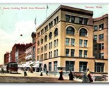 C Street Looking North From Eleventh Tacoma Washington WA 1911 DB Postca... - $6.88