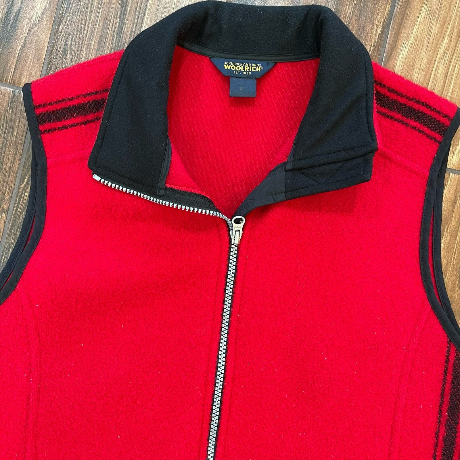 Woolrich Technowool Red Vest Full Zip - $28.58
