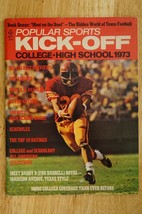 1973 Popular Sports Kick Off College High School Texas Football Darrell ... - $9.89