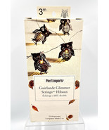 Pier 1 Imports 10&#39; LED Bronze Metal 1.75&quot; Owl Glimmer String 15 Lights T... - $41.07 CAD