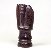 African Hand Carved Soapstone Bishop Replacement 2.5&quot; Brown Chess Piece ... - $16.12 CAD