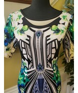 Girls SEQUIN HEARTS Long-Sleeve Dress Multicolor Geometric Design Size 5 - $31.45 CAD