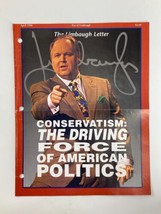 Rush Limbaugh Letter Newsletter Magazine April 1996 Conservatism Driving Force - £15.12 GBP