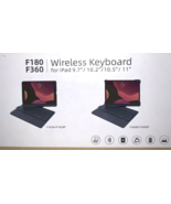 Note Kee F180/F360 IPad 9.7/10.2/10.5/11 Wireless Keyboard Black With Ba... - $40.76 CAD