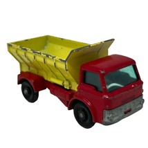 Matchbox 70 Grit-Spreading Truck Diecast Toy Car Vintage 60s Red Yellow England - £7.50 GBP