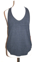 Nicole Alex Luxe Basics Tank Top With Built In Bra Denim Blue Size Small... - $13.50