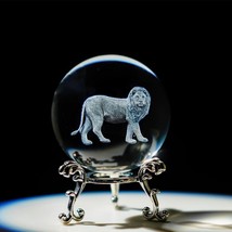 HDCRYSTALGIFTS 60mm Crystal Decorative Ball 3D Laser 2.3&quot;D x 2.3&quot;W x 3.2&quot;H - $19.56