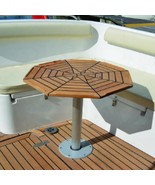 Teak Table Top Eight Corners with Nautic Star 450/550/750mm Marine Boat RV - £246.73 GBP+