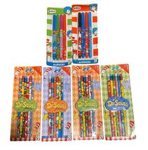 Dr. Seuss Pencils and Markers Lot 24 Pencils 8 Markers Sealed New NOS Sc... - $14.85