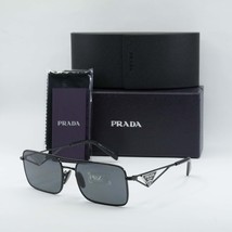 PRADA PRA52S 1AB5Z1 Black/Dark Gray Polarized 56-17-140 Sunglasses New Authentic - £223.47 GBP