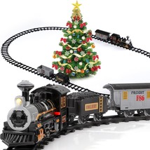 Christmas Train Set Toys for Kids Toy Train Set with Light Sound for Under Chris - £41.10 GBP