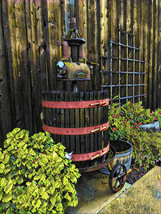 Winery Wine Press Antique by Snyder Food Art Wine Art Signed Canvas 20x30  - £209.56 GBP