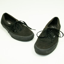 VANS Old Skool Black Canvas Low Top Skate Shoes Mens Size 8 Womens Size 9.5 - $14.50
