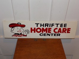Vintage Thriftee Home Care Center Double Sided Masonite Sign - $1,291.74 MXN