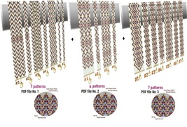 Loom-Square Stitch Cuff Bracelet patterns, Miyuki Delica - Preciosa, PDF... - $6.78 CAD+