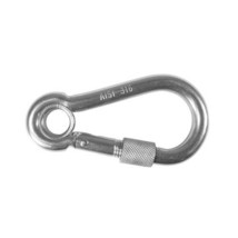 Carbine Style Snap Hook with Locking Collar - 80mm - £31.81 GBP