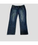 Seven 7 Womens Jean Denim Pants Premium Dark Wash Boot Cut Sz 16, 36&quot;Wx31&quot;L - $10.62 CAD