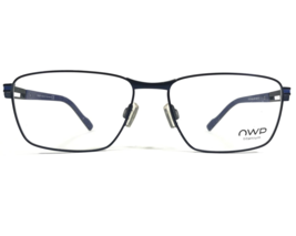 NWP Eyeglasses Frames Mod.8747 300 Black Blue Square Full Wire Rim 57-16... - £48.23 GBP