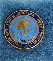 Vintage 1941 Tie Tack South Carolina Law Enforcement Assn Police Memorab... - $14.88